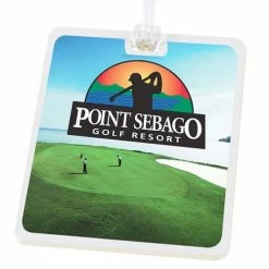 Hicke Golf Brand Rectangle Golf Tag - 4c Digital Imprint