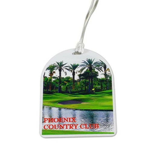 Oval Top Golf Tag - 4c Digital Imprint 1 Oval Top Golf Tag - 4c Digital Imprint