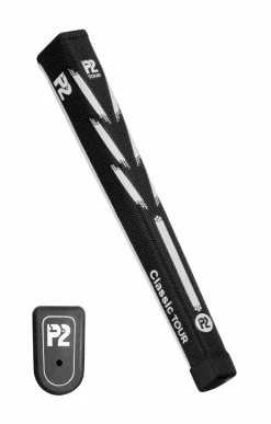 CaddiesShack P2 Classic Tour Putter Grips -Golf Clubs Sales 2023 P2 Classic Tour Black White