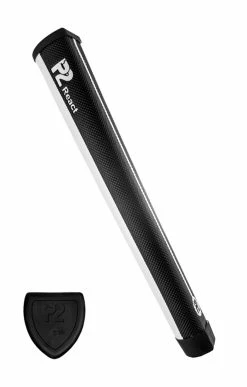 CaddiesShack P2 React Putter Grips -Golf Clubs Sales 2023 P2 React White Black
