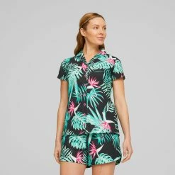 PUMA Golf Women's PUMA X PTC Paradise Camp Golf Shirt -Golf Clubs Sales 2023 ecxyyc5ey5xxlpwl3wmg