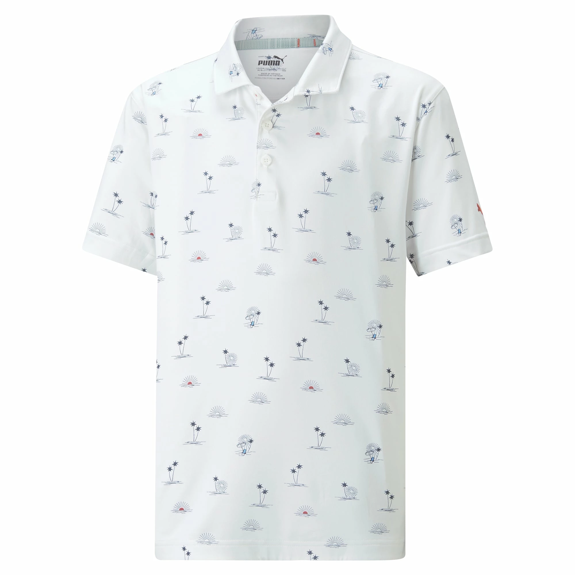 PUMA Golf Boy's CLOUDSPUN Horizons Golf Polo 1 PUMA Golf Boy's CLOUDSPUN Horizons Golf Polo