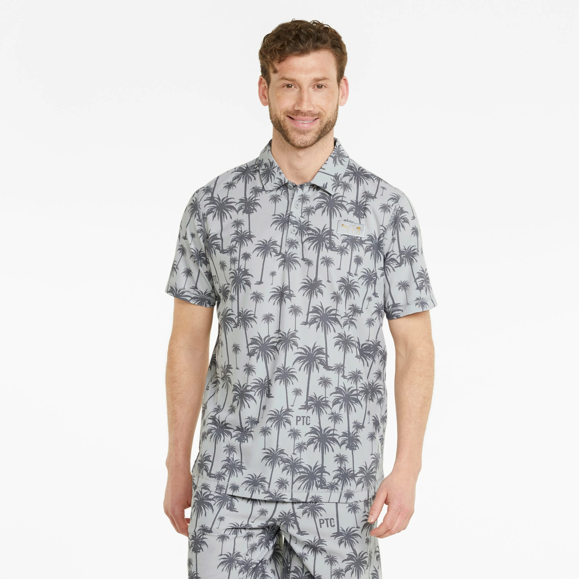 PUMA Golf PUMA X PTC Palm Golf Polo 2 PUMA Golf PUMA X PTC Palm Golf Polo - Image 2