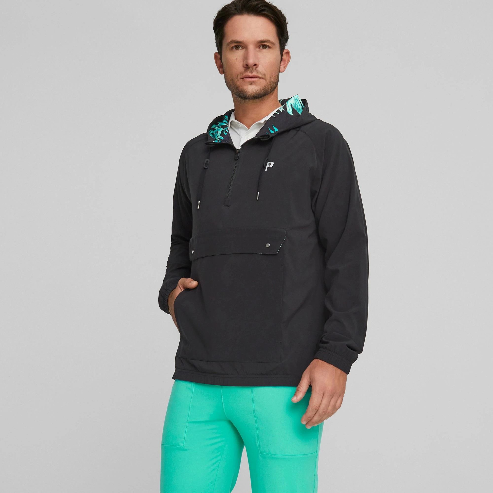 PUMA Golf PUMA X PTC Paradise Anorak Golf Jacket 1 PUMA Golf PUMA X PTC Paradise Anorak Golf Jacket